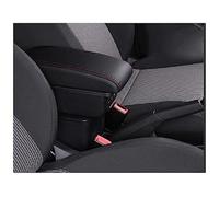Pizgear For Chevrolet, for Niva Scatola bracciolo for auto Accessori for la modifica della scatola portaoggetti della console centrale for auto con USB Bracciolo per auto(BLACK B Style Red Line)