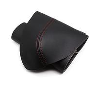 Pizgear For, for Serie 3 E90 2005 2006 2007 2008 2009 2010 2011 Auto Guida a Sinistra Porta Bracciolo Maniglia Pannello Tirare Copertura in Pelle Microfibra Pannello portiera auto(Black-red line)