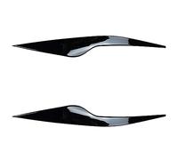 Pizgear For Ford, for Focus MK2.5 2008-2011 Faro anteriore Palpebra Sopracciglio Trim Lampada Copertura decorativa Adesivo ABS Gloss Nero Accessori auto Adesivo per fari oscurati(Gloss Black)