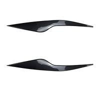Pizgear For Ford, for Focus MK2.5 2008-2011 Faro anteriore Palpebra Sopracciglio Trim Lampada Copertura decorativa Adesivo ABS Gloss Nero Accessori auto Adesivo per fari oscurati(Carbon Look)