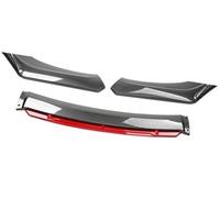 Pizgear For Jetta, Auto Paraurti Anteriore Spoiler for Labbro Kit Corpo Paraurti Decorativo Canard Lip Splitter Berlina Larghezza Inferiore a 176 cm Spoiler Spoiler anteriore(BLACK Carbon Fiber Red)