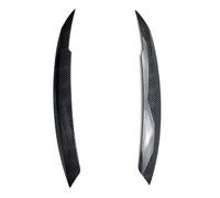 Pizgear For Jetta MK6, for Sagitar NCS 2010-2018 Auto Faro Palpebra Sopracciglio Trim Copertura Nera Testa Luce Sopracciglia Trim Copertura Adesivi ABS Adesivo per fari oscurati(Carbon Look)