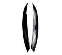 Pizgear For Jetta MK6 Sagitar NCS 2010-2018 2 pz Fari Auto Copertura Palpebre Gloss Nero Testa Luce Sopracciglia Trim Copertura adesivi ABS Adesivo per fari oscurati(Gloss Black)