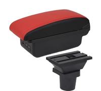 Pizgear For Kia, for Picanto Box bracciolo for auto Console centrale Scatola portaoggetti centrale Accessori interni Accessori auto Bracciolo per auto(BLACK B5 Black Border 3usb)