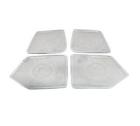 Pizgear For Lexus, UX 2018 2019 Car Door Altoparlante Suono Chrome Pad Copertura dell'altoparlante Cornice Adesivo Decorazione di interni Accessori Rivestimento per altoparlanti auto(WHITE)