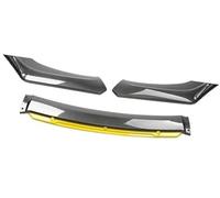 Pizgear For Mazda, auto Paraurti anteriore Lip Spoiler Kit corpo Paraurti decorativo Canard Lip Splitter Berlina Larghezza inferiore a 176 cm Spoiler Spoiler anteriore(BLACK Carbon Yellow)
