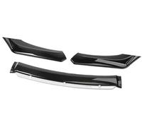 Pizgear For Mazda, auto Paraurti anteriore Lip Spoiler Kit corpo Paraurti decorativo Canard Lip Splitter Berlina Larghezza inferiore a 176 cm Spoiler Spoiler anteriore(BLACK Bright Black White)