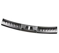 Pizgear For Range, Rover, Range, Rover, Evoque L551 2019 2020 Piastra paraurti posteriore Protegge la copertura Accessori in acciaio inossidabile Protezione paraurti posteriore in gomma(Schwarz)