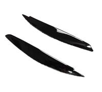 Pizgear For Serie 1 E81 E82 E87 E88 2004-2014 116i 118i 120i 125i 130i 135i Adesivi for fari anteriori in ABS Adesivo protettivo per fari(Glossy Black)