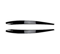 Pizgear For Skoda, for Superb B8 2015-2019 Gloss Black ABS Auto Fari Anteriori Sopracciglio Palpebre Trim Coprilampada Adesivo Kit corpo vettura Tuning Adesivo per fari oscurati(Gloss Black)
