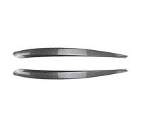Pizgear For Skoda, for Superb B8 2015-2019 Gloss Black ABS Auto Faro Anteriore Sopracciglio Palpebra Coperchio Trim Copertura Della Lampada Accessori adesivo Adesivo per fari oscurati(Carbon Look)