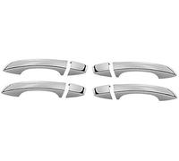 Pizgear, for VW, for T-ROC, 2016-2021 Copri maniglia cromata for portiera laterale auto Copertura per maniglia della portiera dell'auto(Silver 0 Button)