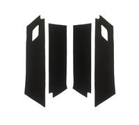 Pizgear For VW, for Touran 2016 2017 2018 4 pezzi Pannelli interni for porte auto Protezioni/Pannello bracciolo porta Copertura in pelle microfibra Decor Pannello portiera auto(Door panel black)