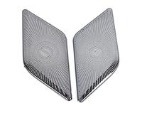 Pizgear In acciaio inox pannello porta altoparlante copertura cornice adesivo modanatura accessori, for BMW, X3 G01 X4 G02 2018-2021 Rivestimento per altoparlanti auto(Black With Logo B)