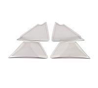 Pizgear In acciaio inox pannello porta altoparlante copertura cornice adesivo modanatura accessori, for Mazda, CX-30 2020 Rivestimento per altoparlanti auto(Matte Silver A)