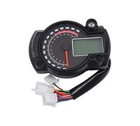 Pizgear Indicatore di tachimetro digitale LCD for motocicletta, 15000 giri/min, contachilometri impermeabile, contachilometri, 7 colori, cruscotto universale Tachimetro per motocicletta(Only meter)