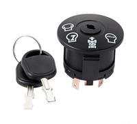 Pizgear Interruttore di accensione e avviamento Craftsman con 4 posizioni e 7 terminali, for trattorini tagliaerba Interruttore a chiave per tosaerba da giardino