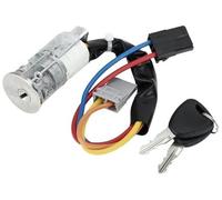 Pizgear Interruttore di accensione e avviamento n. 7701470736 -, for Renault, for MK1 1997-2007, tono argento metallico - 1 set Blocco interruttore accensione auto