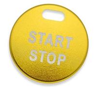 Pizgear Interruttore di accensione Motore Start Stop Anelli Decorazione Coperture Foro Accessori Custodia, for NISSAN, for Qashqai, Adesivo J11 Trim del pulsante di arresto di avvio del motore