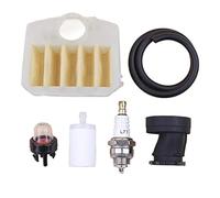 Pizgear Kit di aspirazione della linea del filtro carburante dell'aria, for Husqvarna, 340 345 350 353 346XP Lampadina primer Candela motosega Guarnizione del carburatore