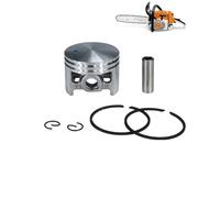 Pizgear Kit di fissaggio perno anello pistone da 44,7 mm, for STIHL, 026 MS260, motore for motosega a benzina, parte di ricambio for ricostruzione motore 1121 030 2003 Anello del pistone della motoseg