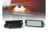 Pizgear Luci targa a LED, for Renault, for Clio 3 4 Megane 2 3 CC Trafic 3 2 3 Kangoo 2 Twingo 2 3 Kadjar Laguna 3 Luce targa sostitutiva(Connection Line)