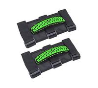 Pizgear Maniglia for porta da 2 pezzi, for Jeep, for Wrangler JK JL YJ TJ 1987-2020 Roll Bar Impugnatura antiscivolo Maniglia intrecciata Rivestimento per maniglia auto(Green)