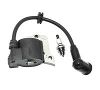 Pizgear Modulo bobina di accensione e candela BM6A, for Husqvar 143R 143R II 143AE 15 236R Decespugliatore Magneto Parti 531007767 Bobina di accensione per attrezzi da giardino