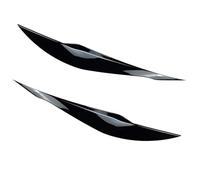 Pizgear Palpebra sopracciglio faro anteriore auto 2 pezzi, for BMW, 3 Series, F30 F31 318i 320i 2012-2018 faro palpebre sopracciglia Adesivo per fari oscurati(Gloss Black)