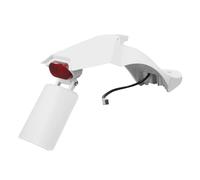 Pizgear Parafango parafango Posteriore aggiornato modificato, for Xiaomi, Scooter Elettrico M365 1s PRO 2 con Licenza Regolabile Supporto for fanale Posteriore Grande Parafango per Skateboard(White)