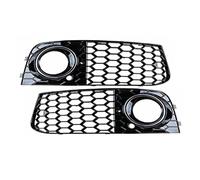 Pizgear Paraurti anteriore Griglia di Copertura Car Styling Maglia A Nido D'ape Fendinebbia Griglia, for, A4 B8 2009 2010 2011 2012 8KD807682 8KD807681 Griglia fendinebbia anteriore(Black Black w Chr
