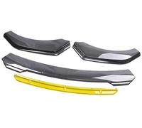 Pizgear Protezione Auto Paraurti Anteriore Labbro Body Kit Spoiler Striscia Decorativa Paraurti Canard Lip Splitter Parti Esterne, for Subaru, Spoiler Spoiler anteriore(BLACK Carbon Yellow)