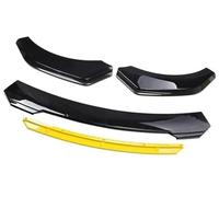 Pizgear Protezione Auto Paraurti Anteriore Labbro Body Kit Spoiler Striscia Decorativa Paraurti Canard Lip Splitter Parti Esterne, for Subaru, Spoiler Spoiler anteriore(BLACK Bright Black Yellow)