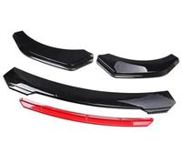 Pizgear Protezione Auto Paraurti Anteriore Labbro Body Kit Spoiler Striscia Decorativa Paraurti Canard Lip Splitter Parti Esterne, for Subaru, Spoiler Spoiler anteriore(BLACK Bright Black Red)