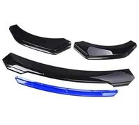 Pizgear Protezione Auto Paraurti Anteriore Labbro Body Kit Spoiler Striscia Decorativa Paraurti Canard Lip Splitter Parti Esterne, for VOLVO, Spoiler Spoiler anteriore(BLACK Bright Black Blue)