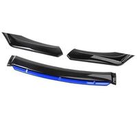 Pizgear Protezione Auto Paraurti Anteriore Lip Spoiler Body Kit Striscia Decorativa Paraurti Canard Lip Splitter Berlina Larghezza Inferiore a 176 cm Spoiler Spoiler anteriore(BLACK Black BLUE)