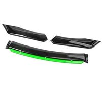 Pizgear Protezione Auto Paraurti Anteriore Lip Spoiler Body Kit Striscia Decorativa Paraurti Canard Lip Splitter Berlina Larghezza Inferiore a 176 cm Spoiler Spoiler anteriore(BLACK BLACK GREEN)