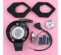 Pizgear Recoil Rewind Pull Starter Bobina di accensione 4 Tempi Filtro Aria Artiglio Nottolino Rasaerba Motore Sostituisci Pezzo Ricambio GX25 GX 25 Avviamento a Strappo per Tosaerba