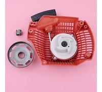 Pizgear Recoil Rewind Pull Starter Frizione Cuscinetto Tamburo Motosega Pezzo di ricambio Sostituisci, for Husqvarna, 435 440 504597002 505441501 Avviamento a strappo per motosega
