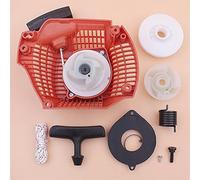 Pizgear Recoil Rewind Pull Starter Puleggia Mozzo Molla Maniglia Grip Corda Kit Motosega, for Husqvarna, for 435 435E 440 440E 544287002 Avviamento a strappo per motosega