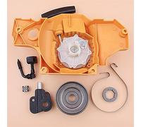 Pizgear Rinculo Rewind Pull Starter Frizione Tamburo Pignone Cerchio Pompa Olio Freno Fascia Cuscinetto Kit Motosega, for Partner, 350 351 Avviamento a strappo per motosega