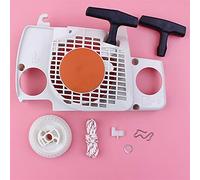 Pizgear Rinculo Rewind Pull Starter Puleggia Maniglia Grip Corda Nottolino Cane Rondella Clip Kit Motosega Pezzo di ricambio, for STIHL, MS180 MS170 018 017 Avviamento a strappo per motosega