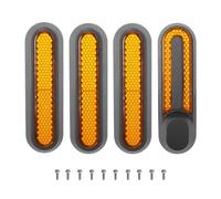 Pizgear Scooter, for Xiaomi, M365/Pro Parafango Riflettente Proteggi Shell Luce Freno Posteriore Fanale Posteriore BMS Circuito Controller Accessorio Parafango per Skateboard(Yellow Sets)