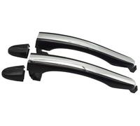 Pizgear Set di coperture per maniglie esterne per Maniglia per porta esterna auto, per Hyundai, per Azera 2006 2007 2008 2009 2010 2011 826513L000 Cromata Nera Anteriore Posteriore(BLACK Pair Rear)