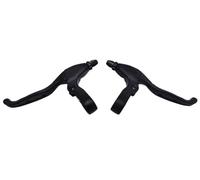 Pizgear Set leve freno for bici da strada Lega di alluminio Maniglia for bicicletta nera Sinistra e destra con campana invisibile Applicare al freno a V C-Brake Freno a mano per monopattino elettrico(