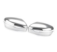 Pizgear SideCap Copertura specchietto retrovisore laterale Scudo antipioggia Protezione dalle intemperie, for Qashqai, for J11 2014-2020 Protezione antipioggia per retrovisore auto(BLACK Cover-Silver)