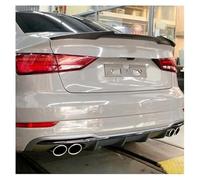 Pizgear Spoiler for baule posteriore auto, for, for A3 S3 8V, for berlina 2014-2017 Spoiler for baule posteriore auto, ala Spoiler posteriore per auto(Carbon Fiber Look)