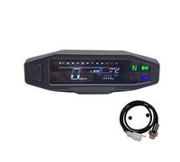 Pizgear Strumento tachimetro moto Contachilometri contagiri Cruscotto Indicatore olio LCD Digitale Cruscotto Indicatore Russo KR200 KR 200 Tachimetro per motocicletta(A)
