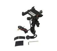 Pizgear Supporto for cellulare for moto Porta USB Qc 3.0 Carica rapida Caricabatterie wireless impermeabile for manubrio Supporto for telefono 11 Caricabatterie da auto