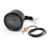 Pizgear Tachimetro digitale universale for motocicletta, contachilometri, indicatore a doppia velocità, schermo LCD, 1-4 cilindri Tachimetro per motocicletta